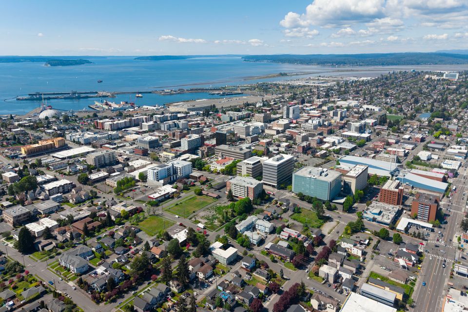 Everett, Washington waterfront and marina
