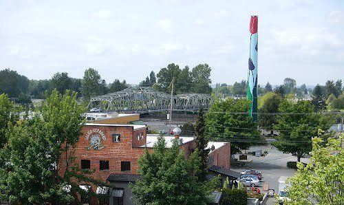 Downtown Mount Vernon, Washington along the Skagit River