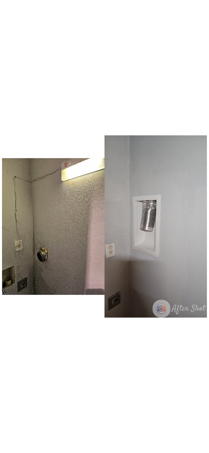 Laundry room-washer dryer combo
